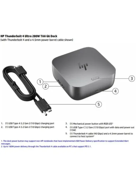 HP Dock Thunderbolt 4 Ultra 280 W G6