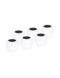 Alphacool Eiszapfen PRO Anschluss 13mm Hardtube Fitting G1/4, 6-Pack - weiß