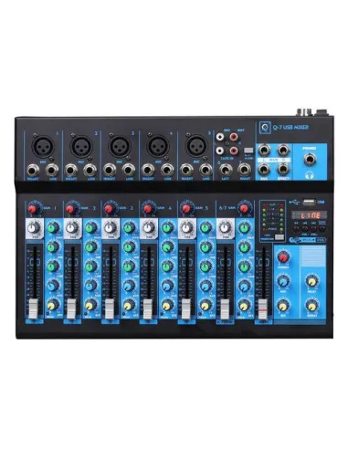 Mixer disc jockey Oqan 625810 Q7 USB MK2 Black