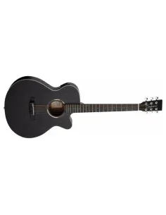 Chitarra acustica Tanglewood BLACKBIRD TWBB SFCE Smokestack Black Sati