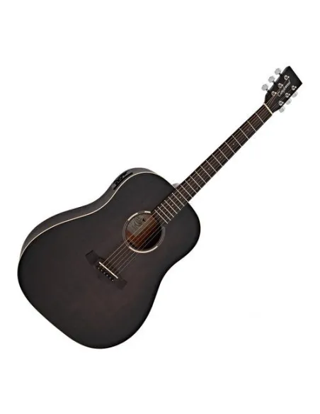 Chitarra acustica Tanglewood TWBB SDE BLACKBIRD Smokestack Black Satin