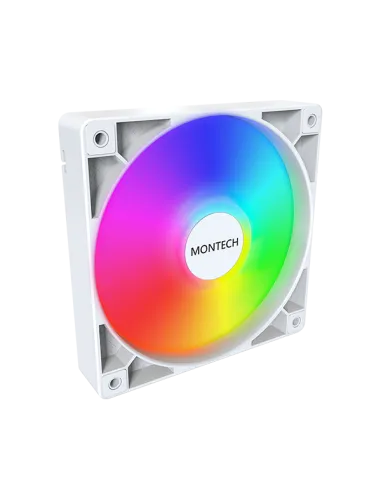 Montech GF120 PWM ARGB Lüfter, 3er Pack - 120mm, weiß