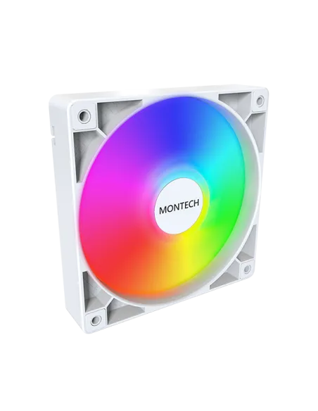 Montech GF120 PWM ARGB Lüfter, 3er Pack - 120mm, weiß