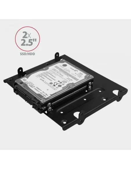 AXAGON RHD-435 Halterahmen für 4x 2,5"/2x 2,5" + 1x 3,5" im 5,25" Slot - schwarz