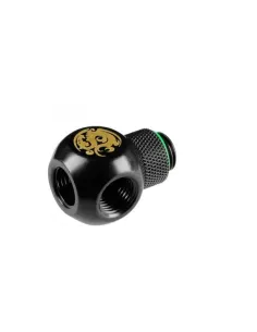 Bitspower Adapter Q-Splitter G1/4 Zoll AG auf 3x G1/4 Zoll IG - drehbar, schwarz matt