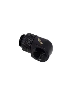 Alphacool Eiszapfen Adapter 90 Grad G1/4 Zoll AG auf G1/4 Zoll IG - drehbar, schwarz