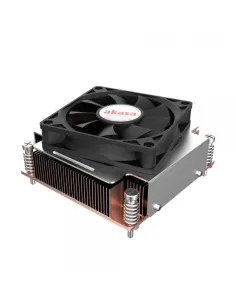 Akasa Intel LGA1700 Processore Raffreddatore ibrido 7 cm Nero, Rame,
