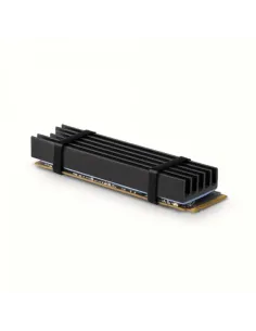 AXAGON CLR-M2L10 passiver M.2-SSD-Kühlkörper - 2280, 10 mm Höhe, Aluminium, schwarz