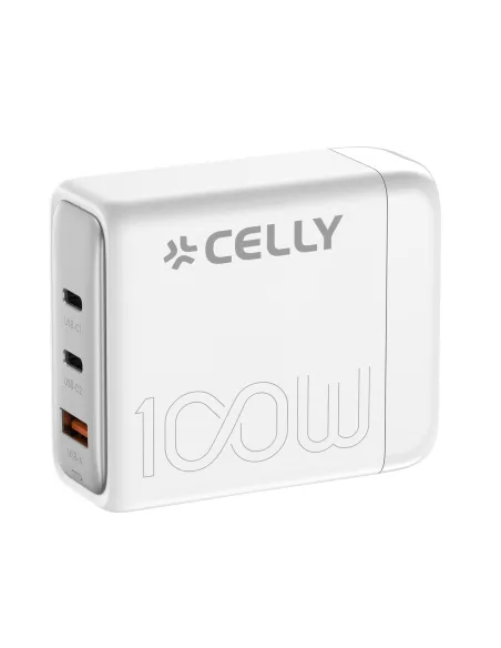 Celly PS3GAN100WWH Caricabatterie per dispositivi mobili Universale