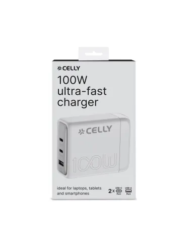 Celly PS3GAN100WWH Caricabatterie per dispositivi mobili Universale