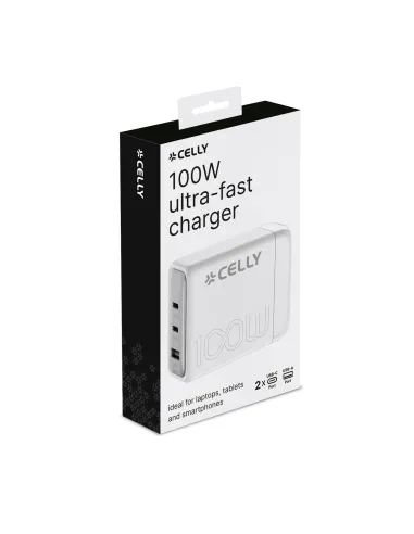 Celly PS3GAN100WWH Caricabatterie per dispositivi mobili Universale