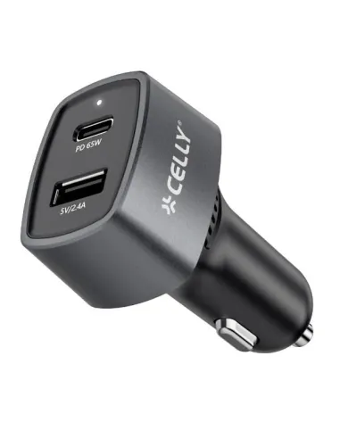 USB-C/USB-A CAR CHARGER 65W BLACK