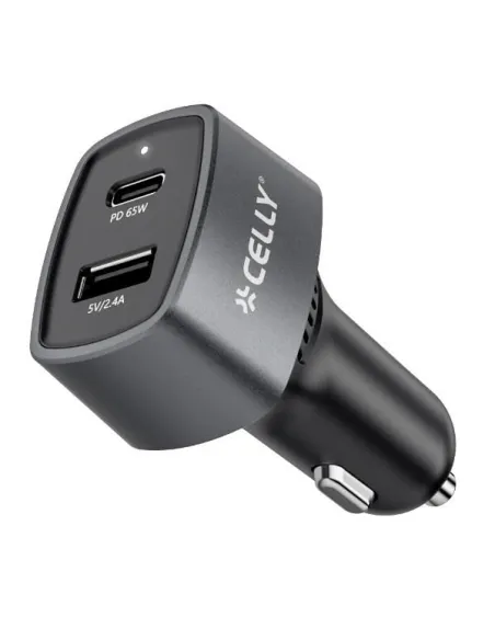 USB-C/USB-A CAR CHARGER 65W BLACK