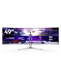 Philips Evnia 8000 49M2C8900L 00 Monitor PC 124,2 cm (48.9") 5120 x 1440 Pixel Dual QHD QD-OLED Bianco