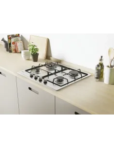Candy Idea CHW6BR4WX Acciaio inox Da incasso 60 cm Gas 4 Fornello(i) 2