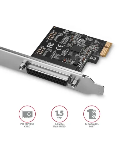Axagon PCEA-P1N scheda di interfaccia e adattatore Interno Parallelo