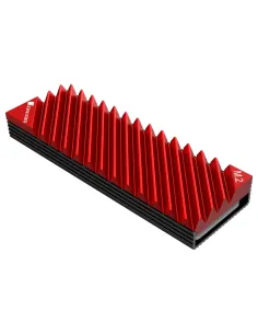 Jonsbo M.2-3 RED sistema di raffreddamento per computer Unità allo stato solido Dissipatore di calore Radiatore Nero, Rosso 1 pz