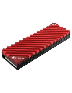 Jonsbo M.2-3 RED sistema di raffreddamento per computer Unità allo stato solido Dissipatore di calore Radiatore Nero, Rosso 1 pz 2
