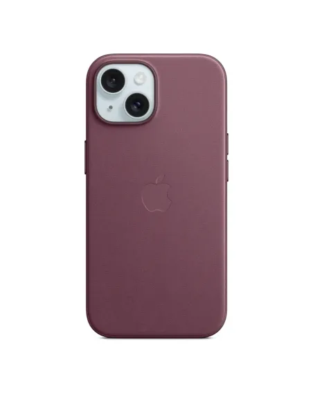 Apple Custodia MagSafe in tessuto Finewoven per iPhone 15 - Gelso