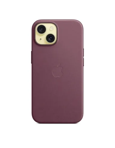 Apple Custodia MagSafe in tessuto Finewoven per iPhone 15 - Gelso