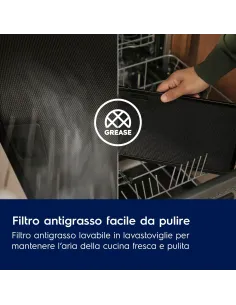 Electrolux CAPPA CAMINO PIRAMIDE CLASSE D 90 cm LFC319X MADE IN EUROPE 2