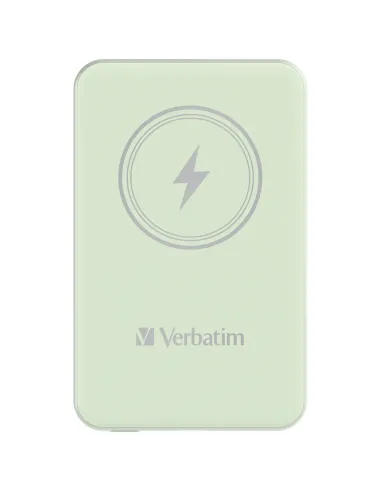 Verbatim Charge 'n' Go Polimeri di litio (LiPo) 5000 mAh Carica wireless Verde