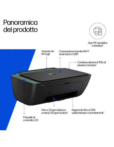 HP DeskJet 2923 Wireless All-in-One Colore Stampante