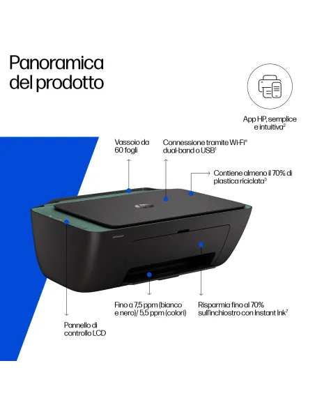 HP DeskJet 2923 Wireless All-in-One Colore Stampante