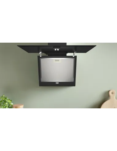 Bosch Serie 2 DWK65DK60 Cappa a muro inclinata 60 cm 3 velocità + 1 intensiva Nero Classe A