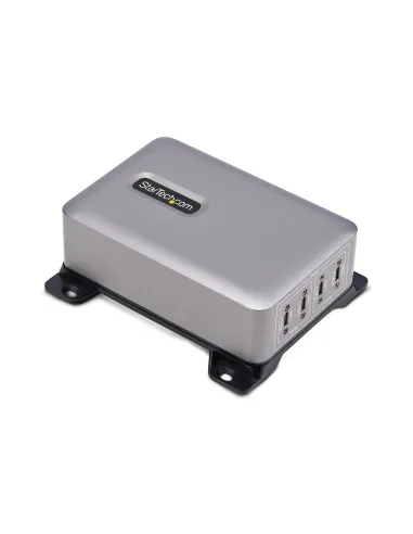 StarTech.com Caricatore USB-C a 4 porte multidispositivo, 240 W totali, porta singola 140 W EPR, PD 3.1, porte con blocco a