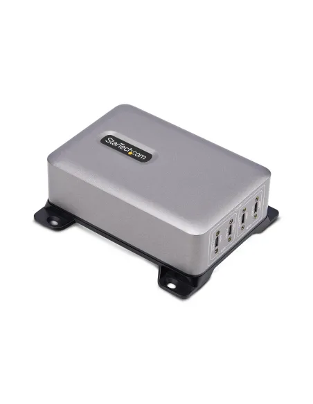 StarTech.com Caricatore USB-C a 4 porte multidispositivo, 240 W totali, porta singola 140 W EPR, PD 3.1, porte con blocco a