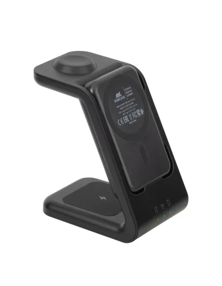 Rivacase VA4917 Caricabatterie per dispositivi mobili Auricolare, Smartphone, Orologio intelligente Nero USB Carica wireless