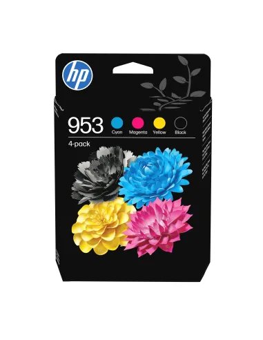HP Confezione da 4 cartucce di inchiostro nero, ciano, magenta, giallo originali 953