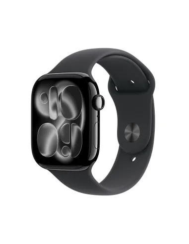 Apple Watch Series 11 GPS 46mm Cassa Alluminio Jet Black con Sport Band Nero - M L