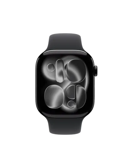 Apple Watch Series 11 GPS 46mm Cassa Alluminio Jet Black con Sport Band Nero - M L