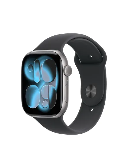 Apple Watch Series 11 GPS 46mm Cassa Alluminio Grigio Siderale con Sport Band Nero - M L
