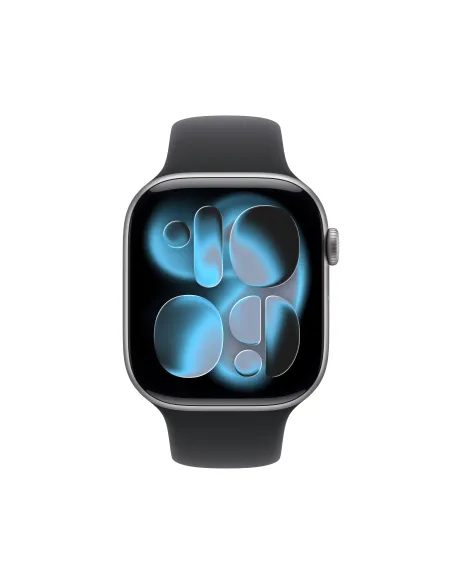 Apple Watch Series 11 GPS 46mm Cassa Alluminio Grigio Siderale con Sport Band Nero - M L