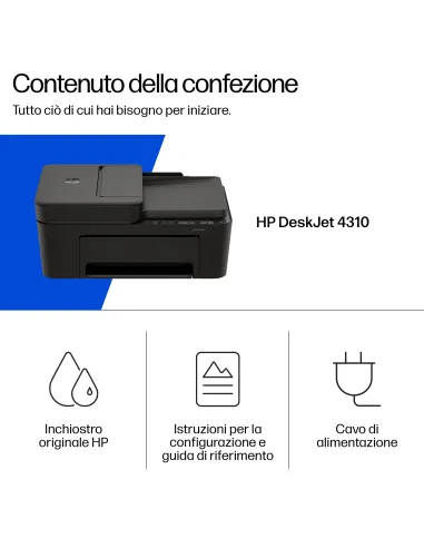HP DeskJet 4310 Wireless All-in-One Colore Stampante, Instant Ink