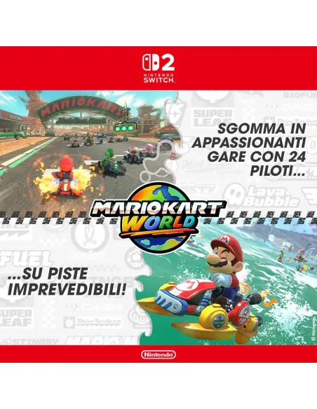 Nintendo Mario Kart World Switch 2 Standard Cinese semplificato, Cinese tradizionale, Tedesca, DUT, Inglese, ESP, Francese,