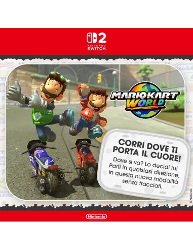 Nintendo Mario Kart World Switch 2 Standard Cinese semplificato, Cinese tradizionale, Tedesca, DUT, Inglese, ESP, Francese,