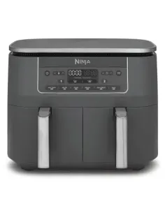 Ninja DZ300EU friggitrice Doppia 7,6 L Indipendente 2400 W Friggitrice ad aria calda Grigio