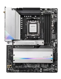 GIGABYTE B650 AERO G Scheda madre - Supporta CPU AMD Ryzen serie 9000, fino a 8000 MHz DDR5 (OC), 1xPCIe 5.0 + 2xPCIe 4.0 M.2, 2