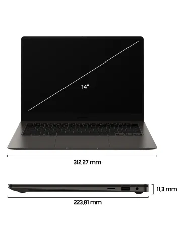 Samsung Galaxy Book3 Pro 14" Laptop i7 16GB 512GB Windows 11 Pro Graphite