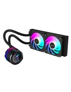 GIGABYTE AORUS WATERFORCE X II 240 Raffreddamento a liquido per CPU AIO - 2x ventole ARGB da 120 mm, LCD a colori, DAISY-CHAIN, 2