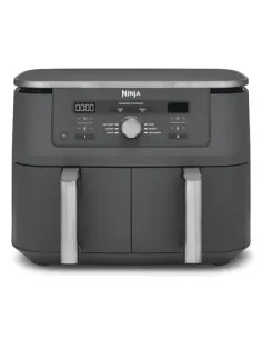 Ninja DZ400EU friggitrice Doppia 9,5 L Indipendente 2470 W Friggitrice ad aria calda Grigio