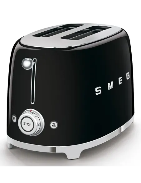 Smeg Tostapane 50's Style – Nero LUCIDO 2x2 – TSF01BLEU