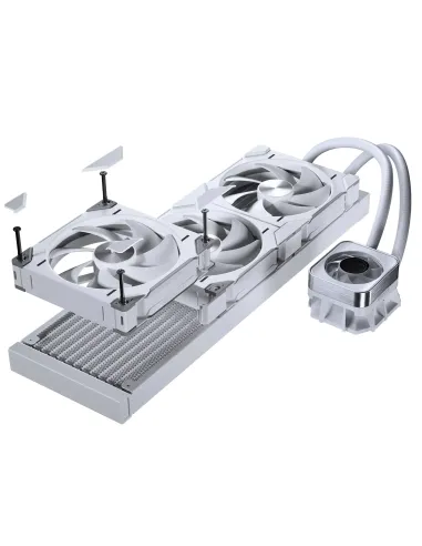 Phanteks Glacier One 420 D30 X2 Processore Raffreddatore di liquidi tutto in uno 14 cm Bianco 2 pz