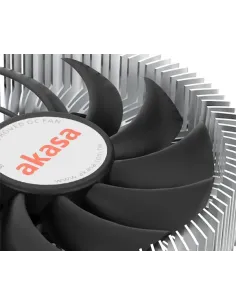 Akasa AK-CC6601EP01 sistema di raffreddamento per computer Processore Dissipatore di calore Radiatore 7,5 cm Alluminio, Nero 1 2