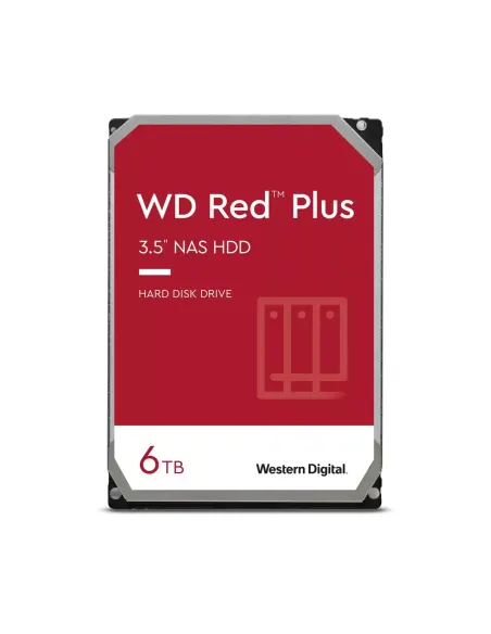 Western Digital Red Plus disco rigido interno 6 TB 5400 Giri min 256 MB 3.5" Serial ATA III