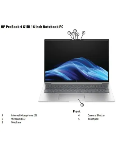 HP ProBook 4 G1i 16 inch Notebook AI PC Intel Core Ultra 5 225U